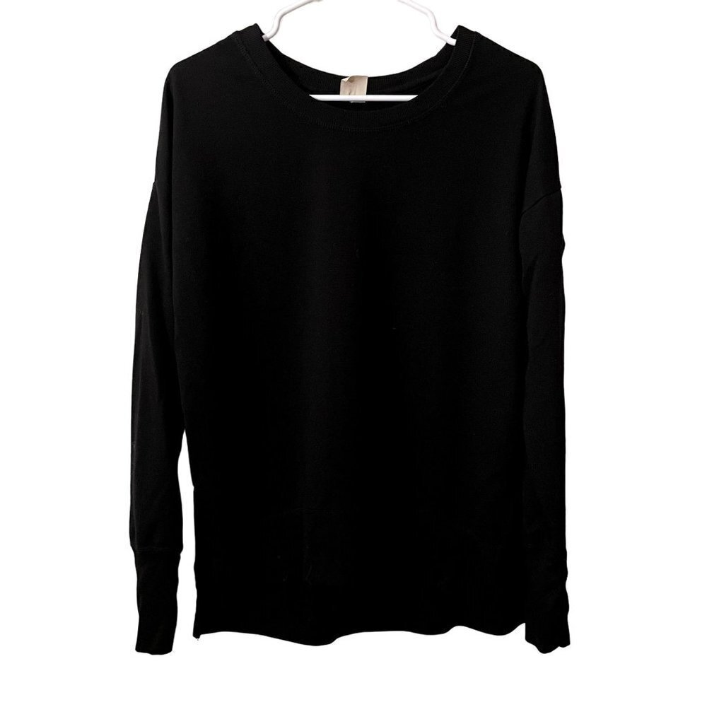 Avia black long sleeved sweater crewneck top classic comfortable athleisure